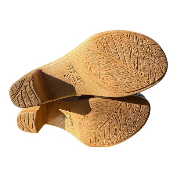 Dansko Teagan Sandal Heel NWOT Gunmetal Women size 38 US 7.5-8 - Picture 6 of 6